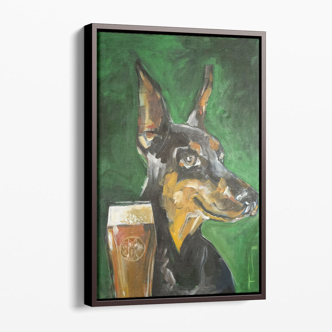 Beer Watercolor Prints – amber beer mug painting
