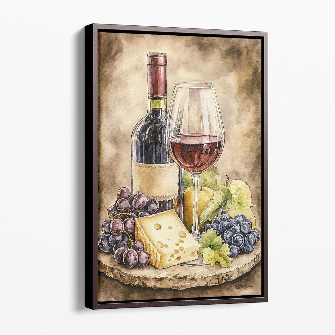 Still Life Fruit Wall Art – grape cluster arrangement