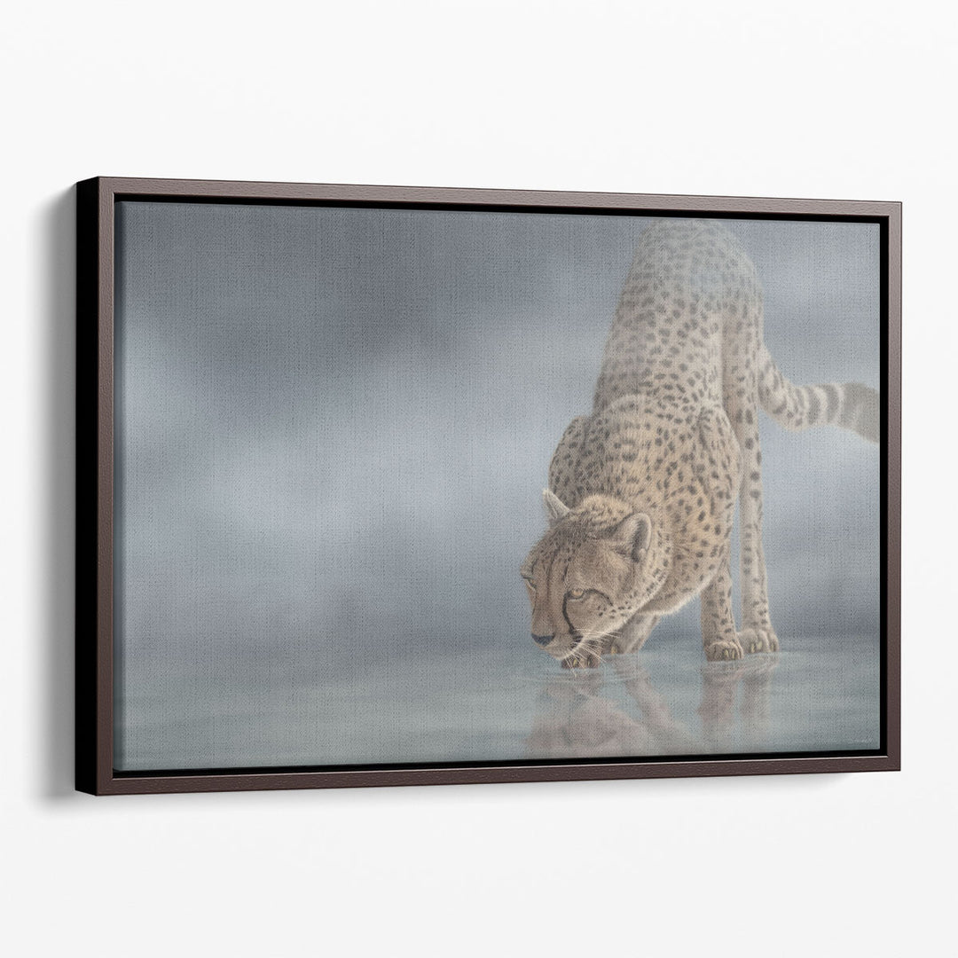 Cheetah in the Mist - Canvas Print Wall Art