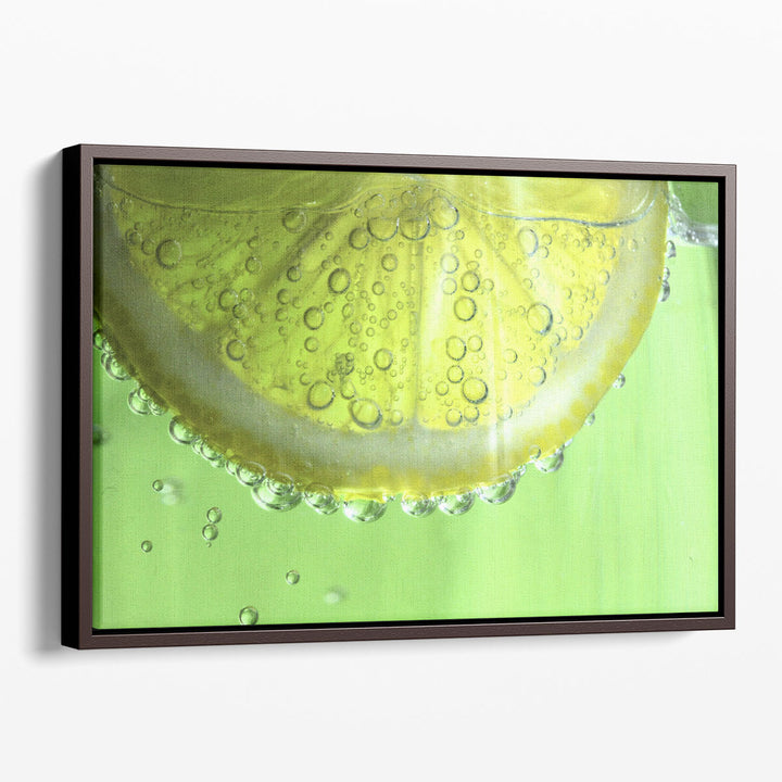 Close Up Photography Prints lemon half macro