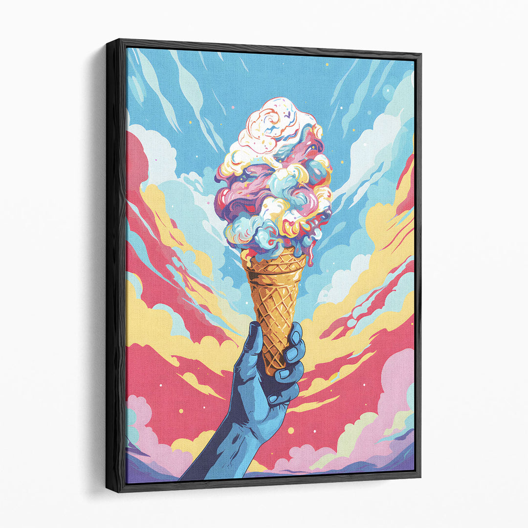 ice cream wall art – bold hues