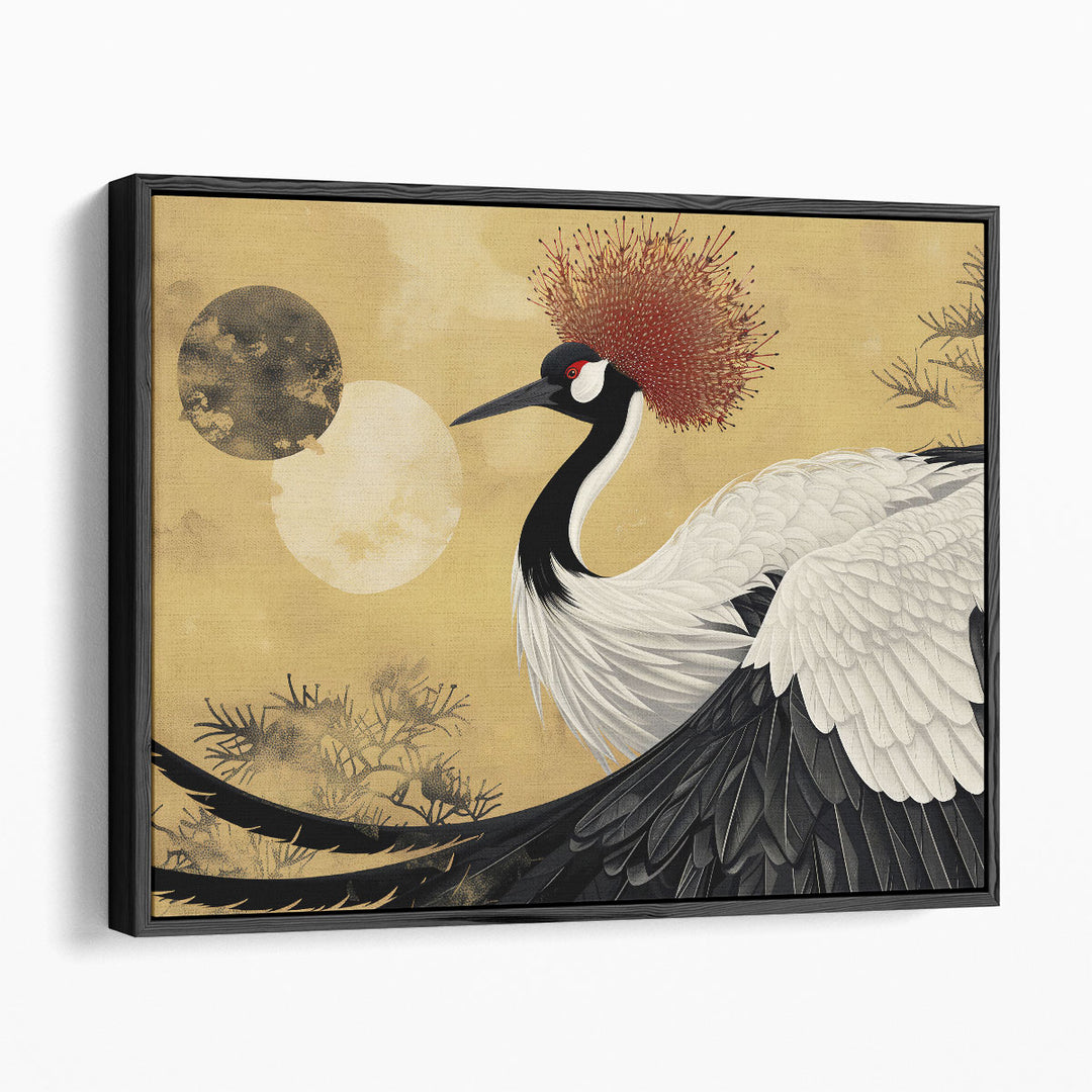 Japanese Red Crowned Crane - Canvas Print Wall Art