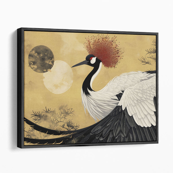 Japanese Red Crowned Crane - Canvas Print Wall Art