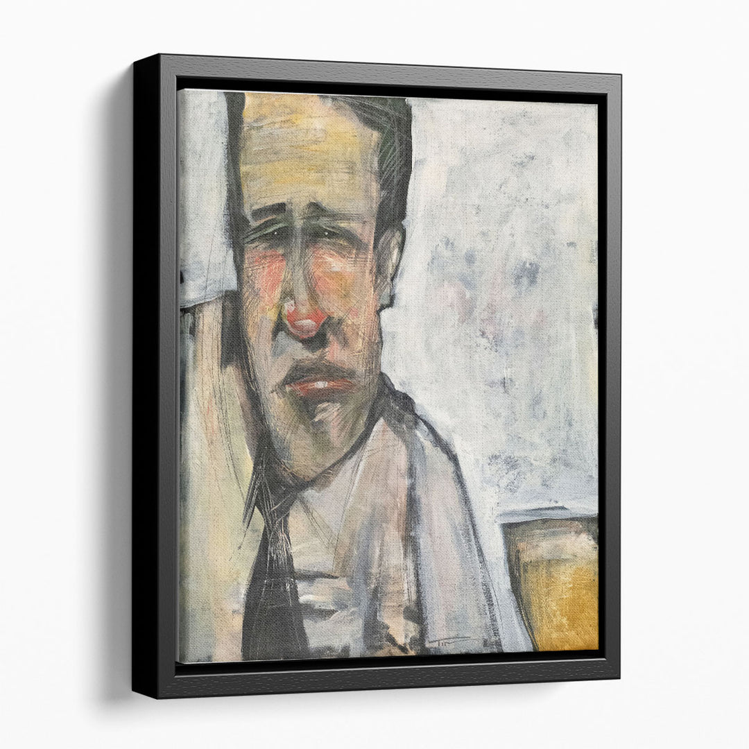 Businessman At Bar - Canvas Print Wall Art