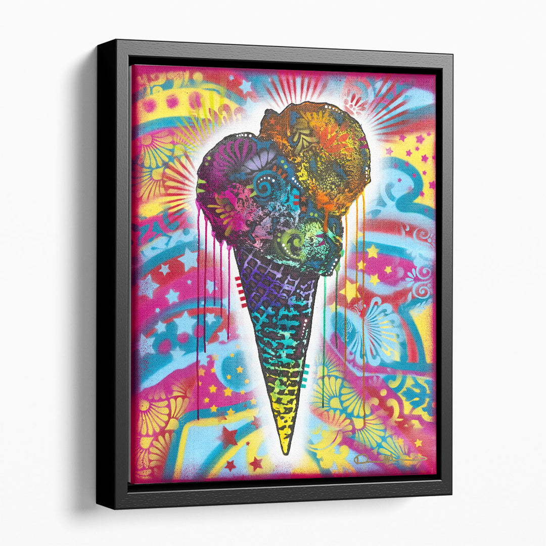 colorful abstract art – vibrant sundae illustration