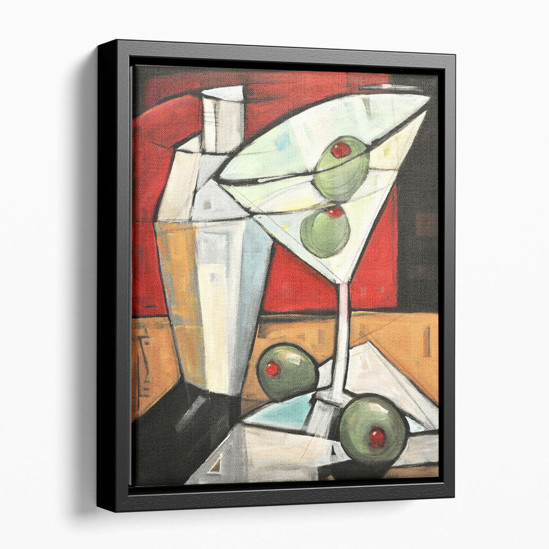modern abstract wall art – bold geometric drink motif