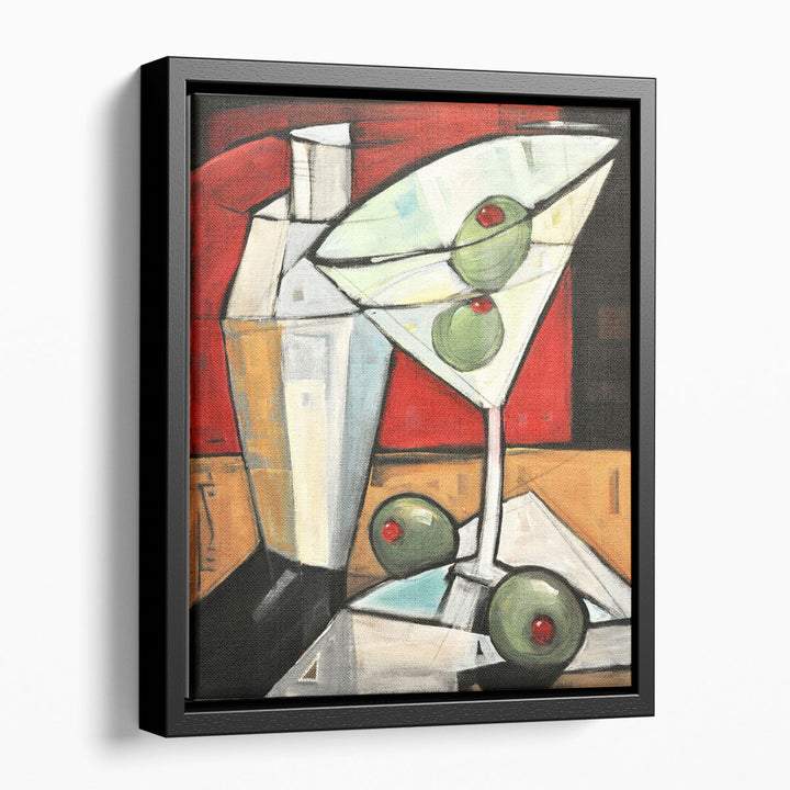 modern abstract wall art – bold geometric drink motif