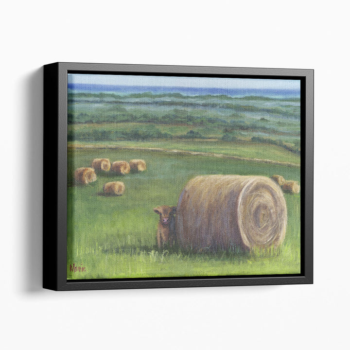 Green country wall decor in green tones