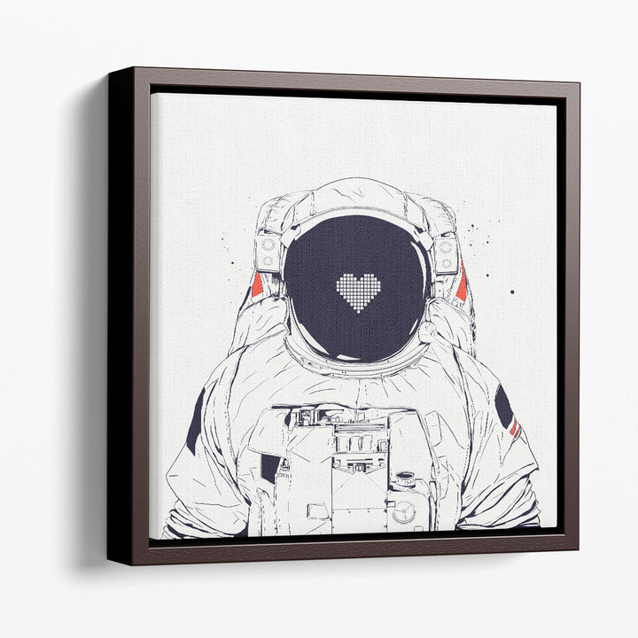 Astronaut Love - Canvas Print Wall Art