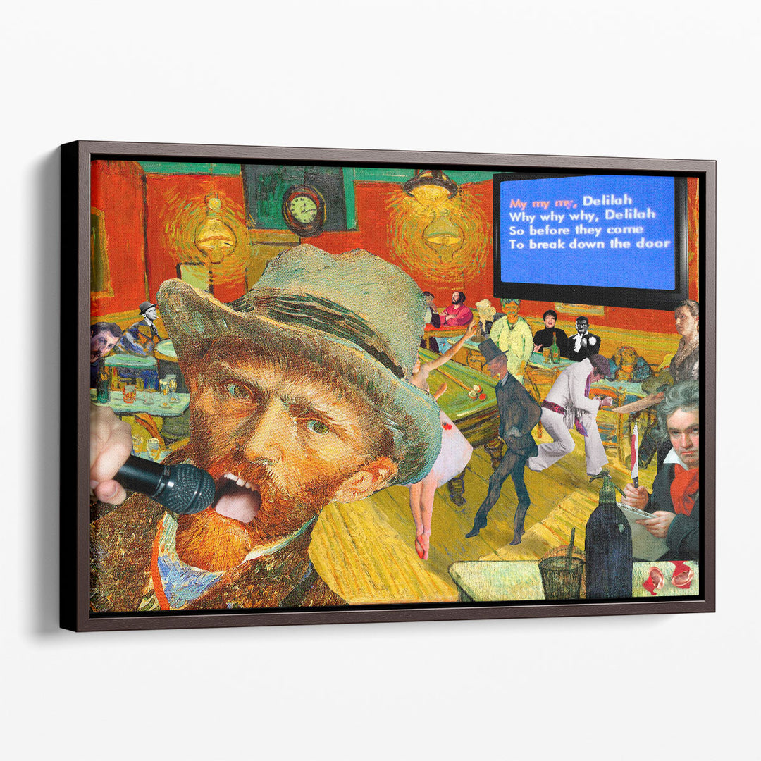 Karaoke Night In Arles - Canvas Print Wall Art
