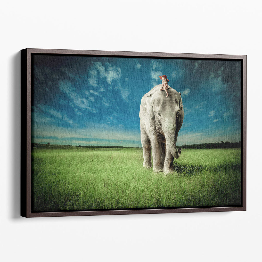 Elephant Carry Me - Canvas Print Wall Art