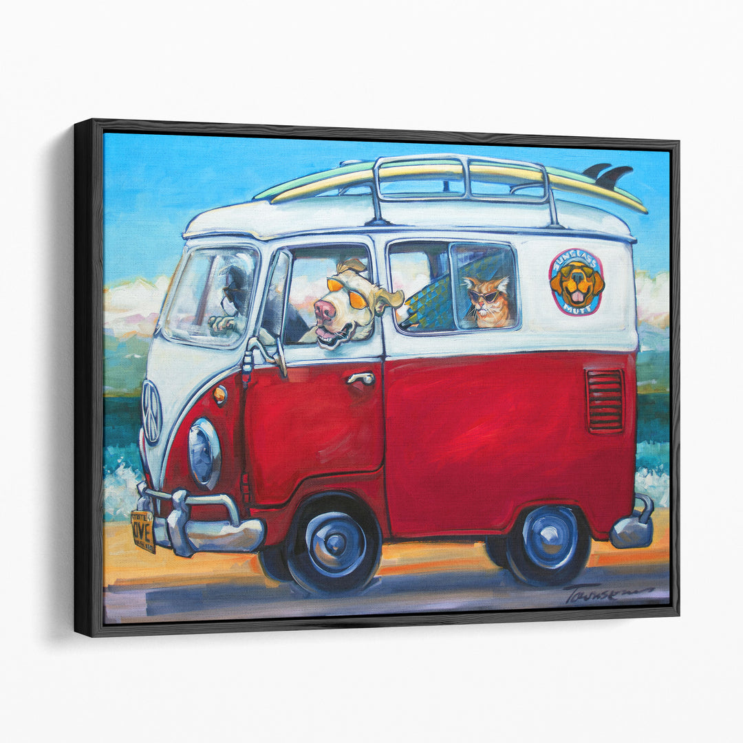 Sunglass Mutt - Canvas Print Wall Art