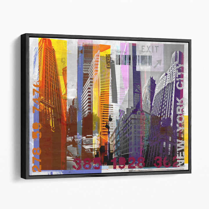 New York Sky Urban - Canvas Print Wall Art