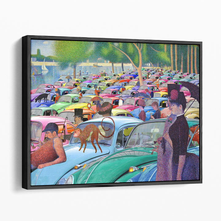 Sunday Afternoon, Looking For The Car - Canvas Print Wall Art