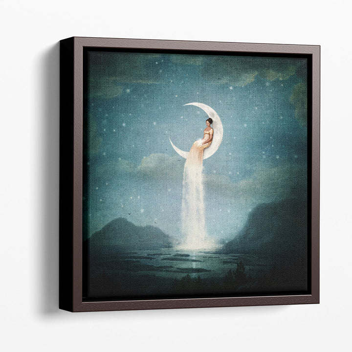 Moon River Lady - Canvas Print Wall Art