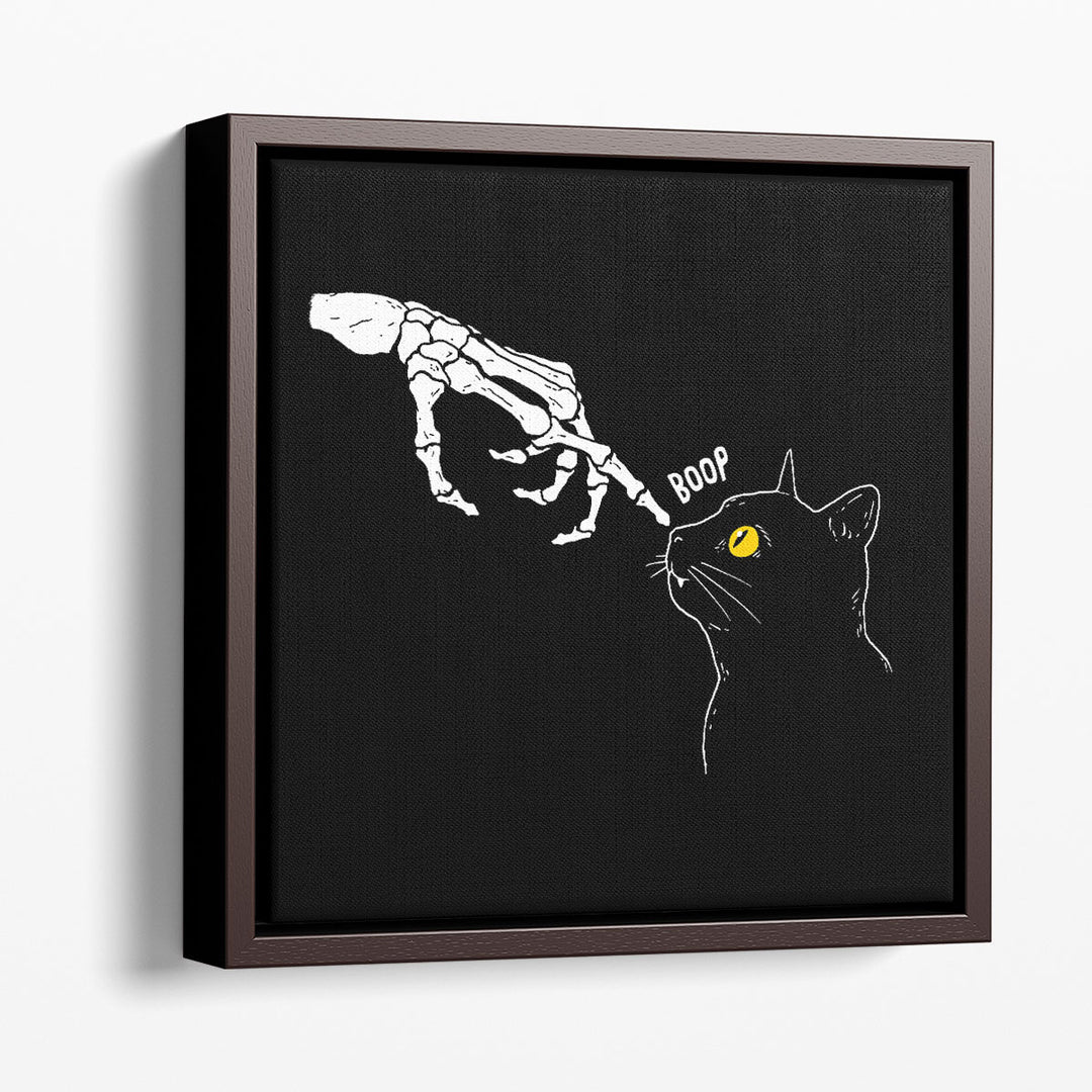 Spooky Boop Black and White - Canvas Print Wall Art