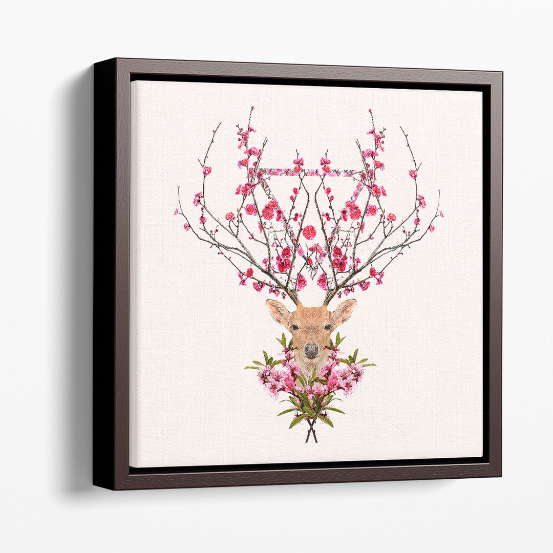 Spring Deer - Canvas Print Wall Art