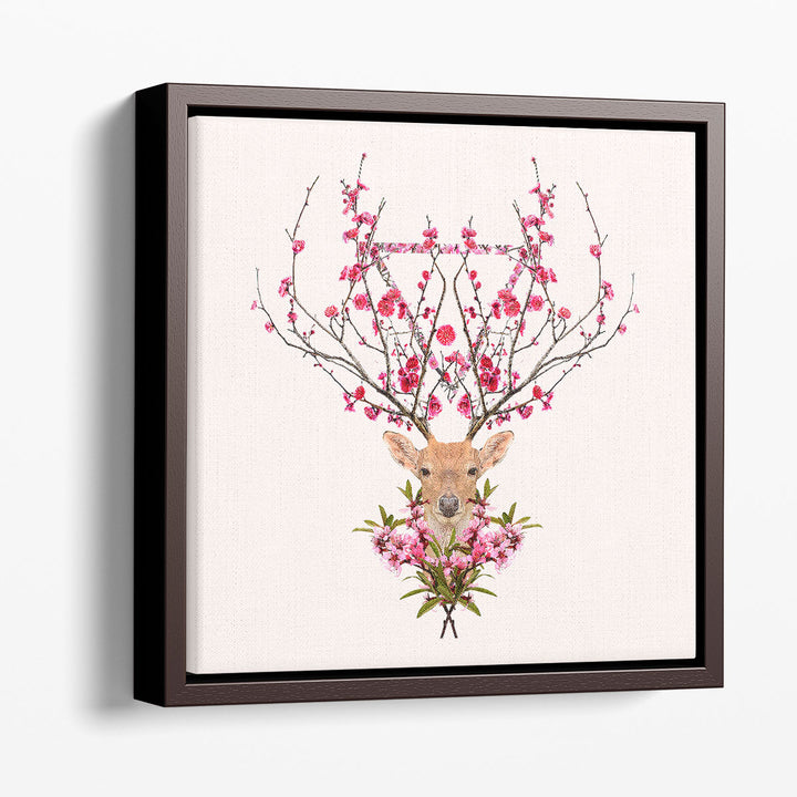 Spring Deer - Canvas Print Wall Art