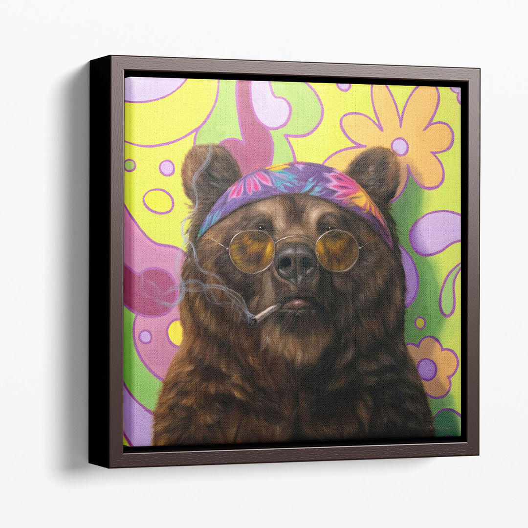 Bearly Buzzed - Canvas Print Wall Art