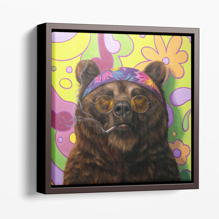 Bearly Buzzed - Canvas Print Wall Art