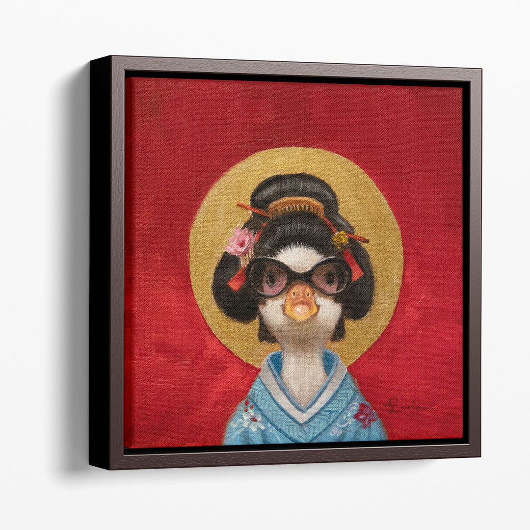 Geisha Duck - Canvas Print Wall Art