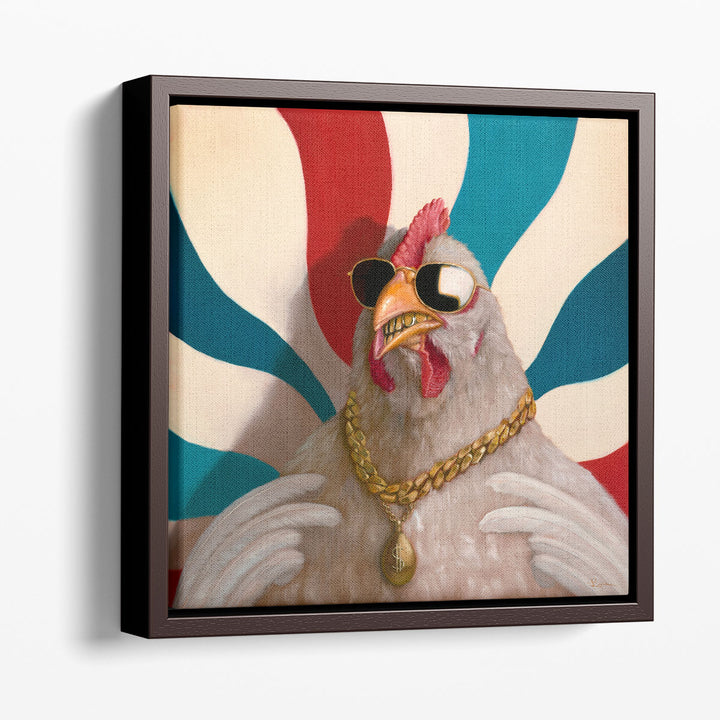 Grill Chicken - Canvas Print Wall Art