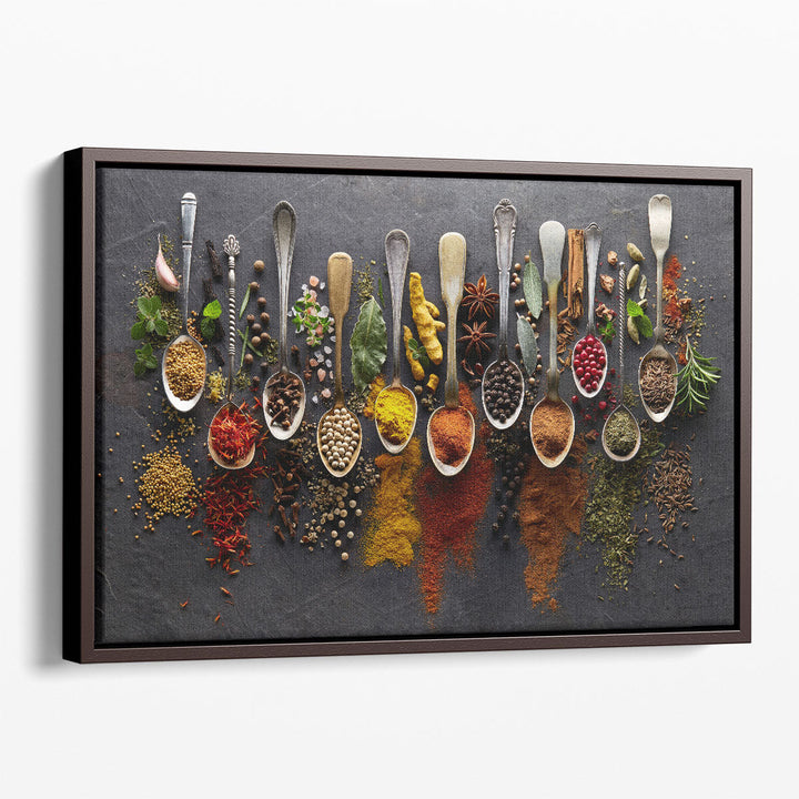 Modern herb prints vibrant basil rosemary thyme