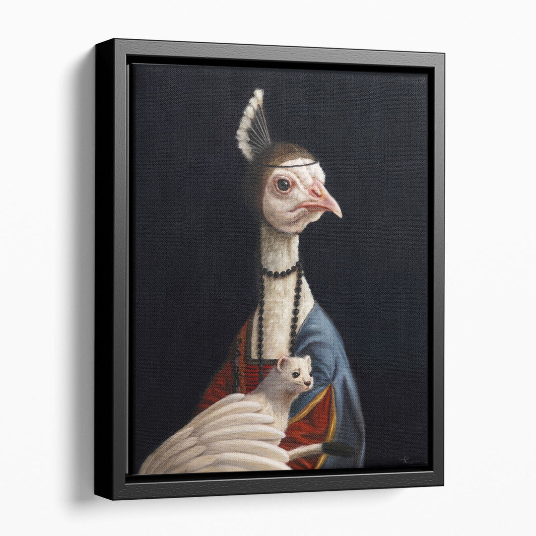 Peacock with Ermine - Canvas Print Wall Art