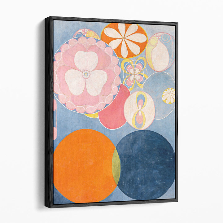 geometric art prints – precise orange and white pattern