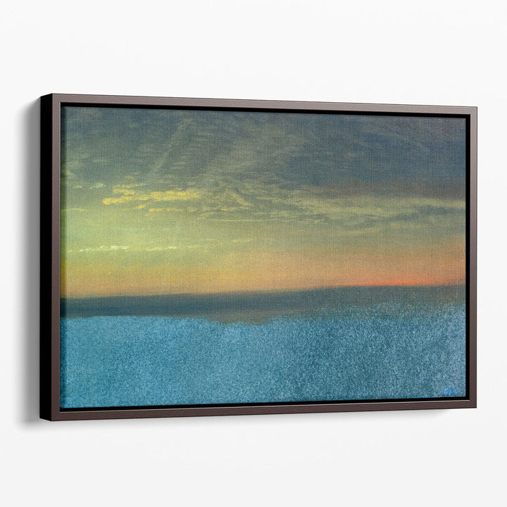 Orange Sunset Canvas Prints – vibrant sunset skyline art
