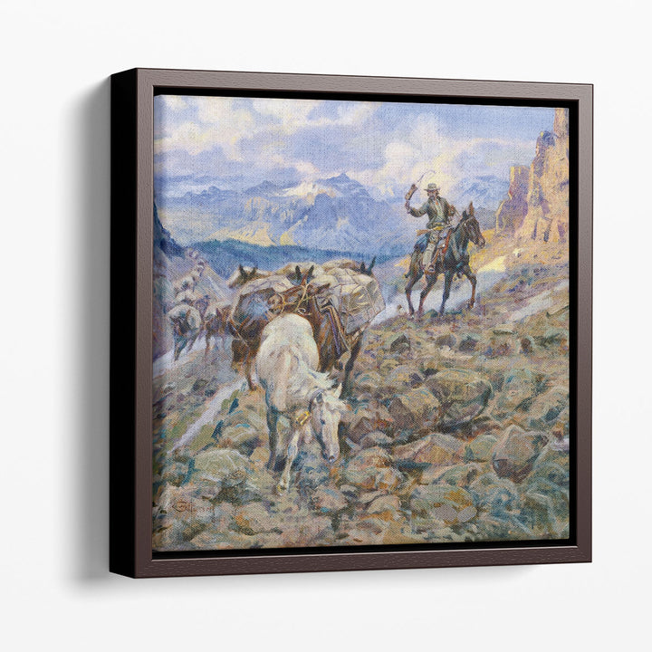 When Mules Wear Diamonds, 1921 - Canvas Print Wall Art
