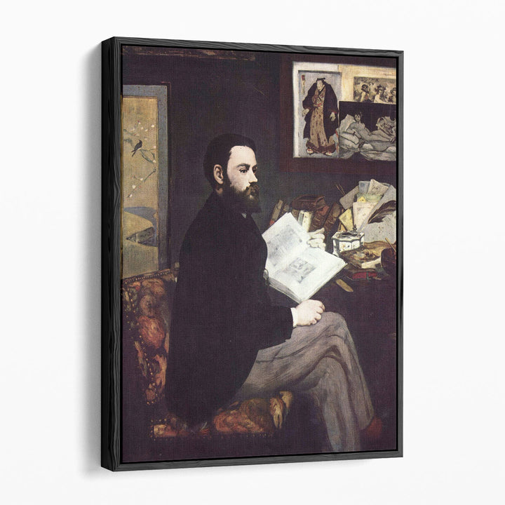 Portrait of Emile Zola, 1868 - Canvas Print Wall Art