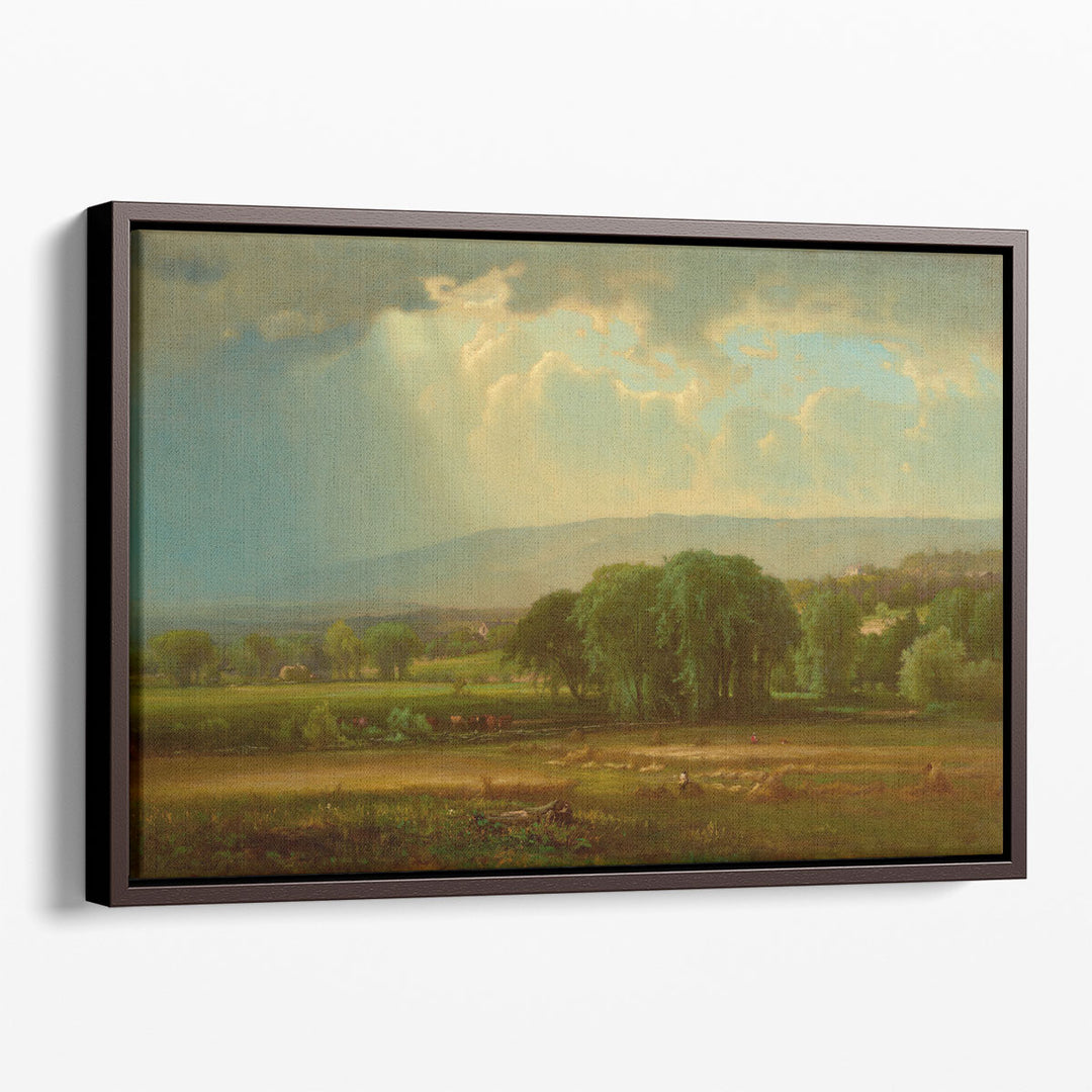 Harvest Scene in the Delaware Valley - Canvas Print Wall Art