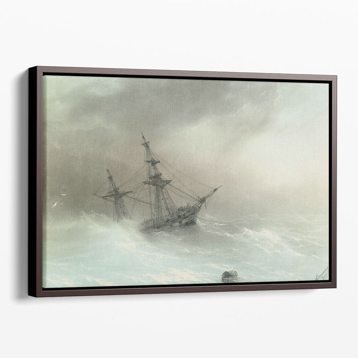 Ship in a Stormy Sea, 1888 - Canvas Print Wall Art