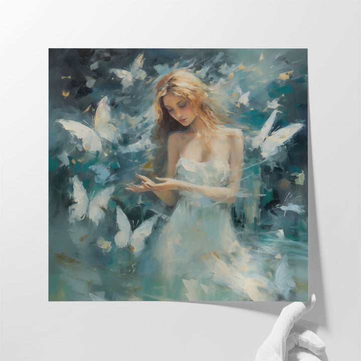 Energetic Angelic Flight - Canvas Print Wall Art