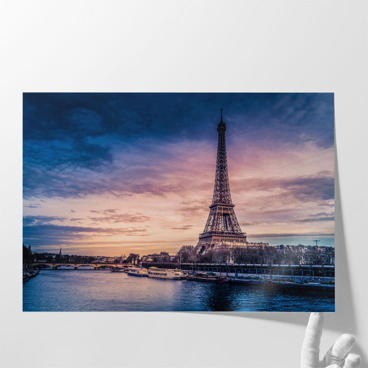 Eiffel Tower in Paris France - Canvas Print Wall Art