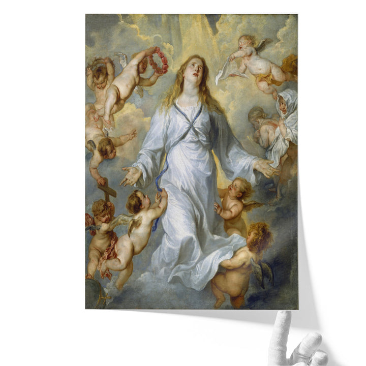 The Virgin as Intercessor - Canvas Print Wall Art