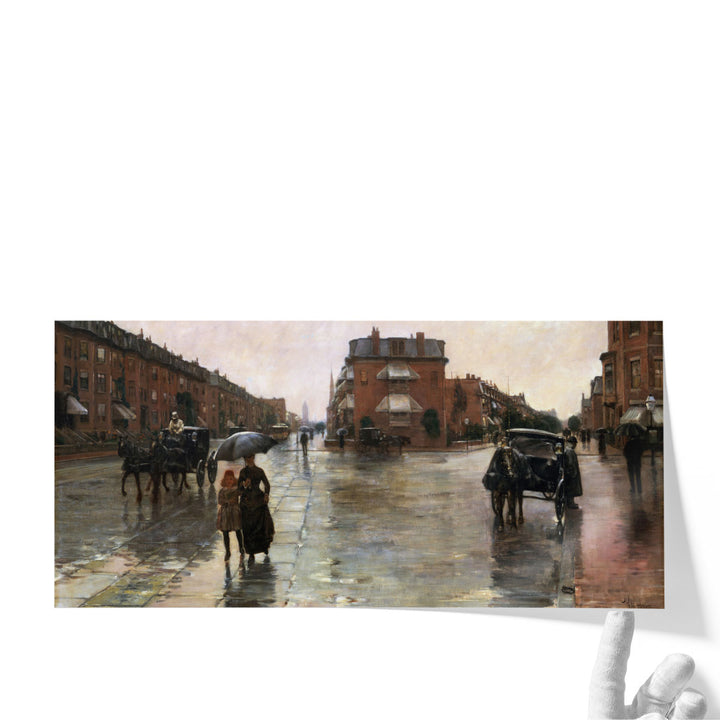 Rainy Day, Boston - Canvas Print Wall Art