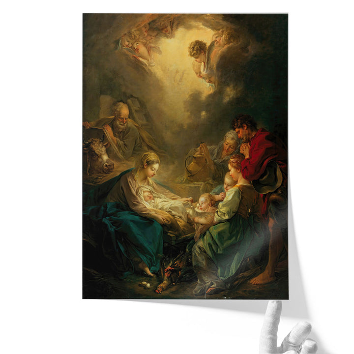 Virgin Attending to the Sleeping Christ Child - Canvas Print Wall Art