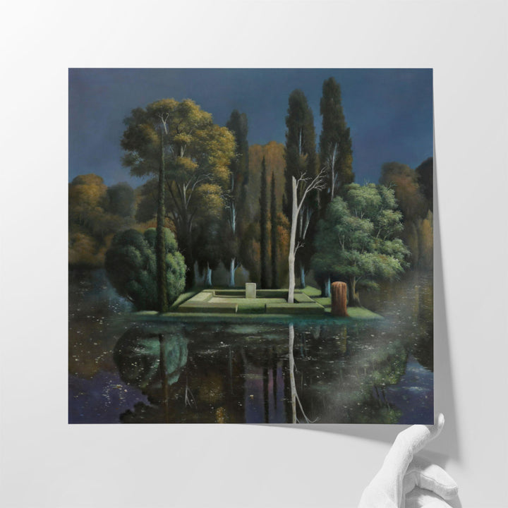 Arnold Bocklin Tombstone - Canvas Print Wall Art