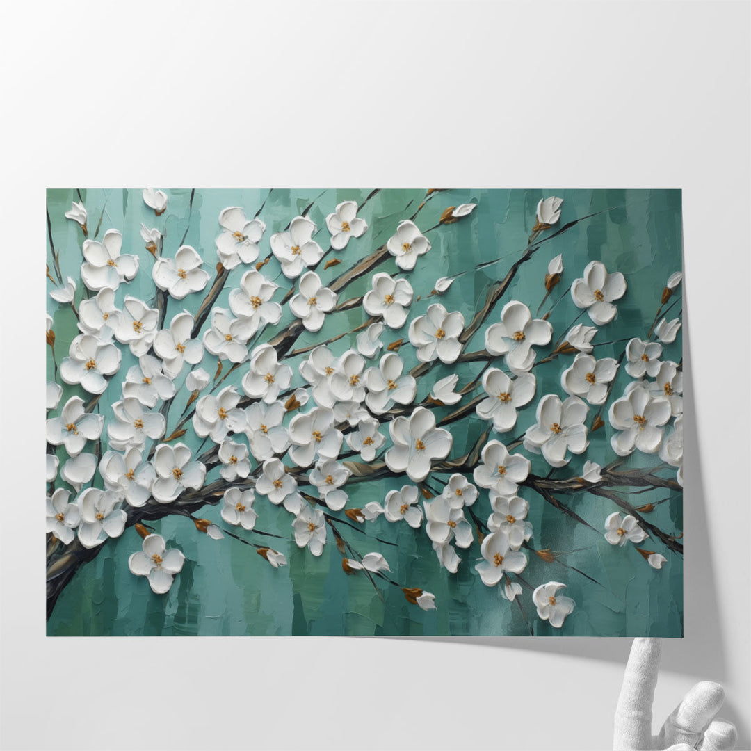 Cherry Blossom Whispers - Canvas Print Wall Art