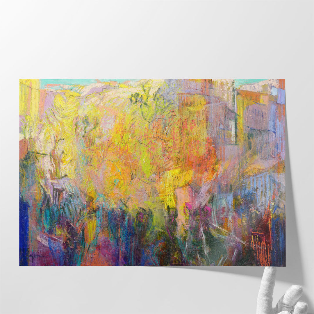 Abstract living room statement art