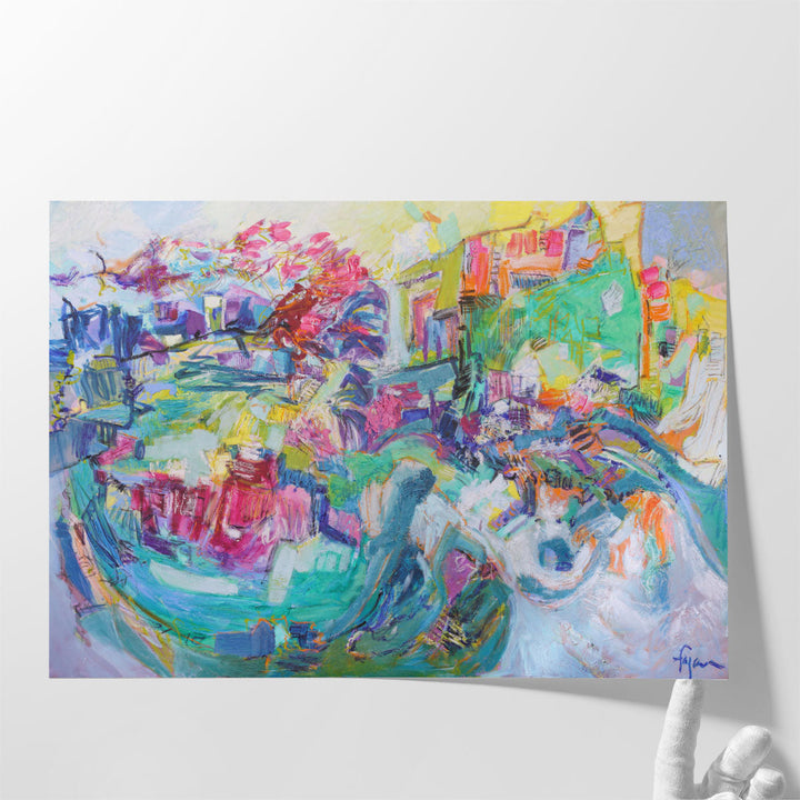 Multicolour artwork with modern artistic feel
