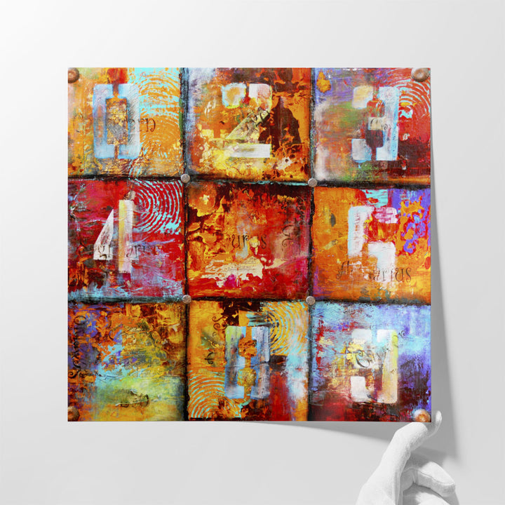 Big Wall Art For Hallway – oversized letter-based abstract
