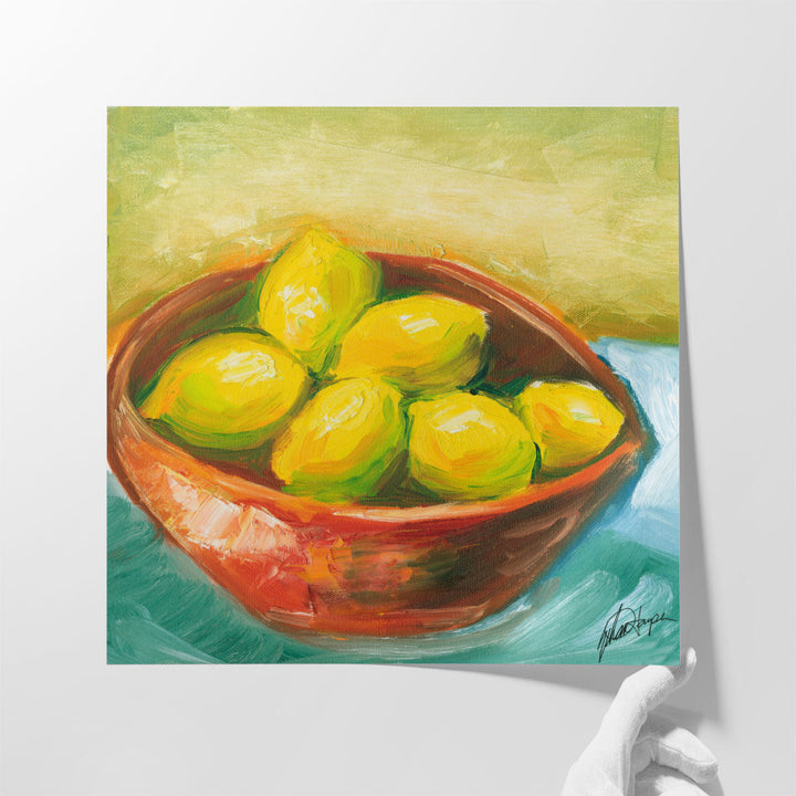 kitchen wall decor – colorful lemon artwork
