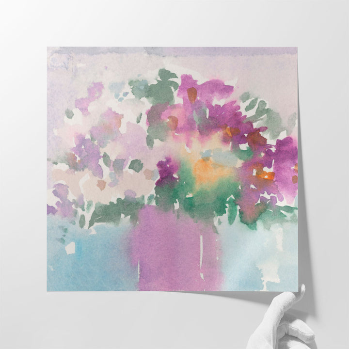 bedroom wall decor – serene floral composition