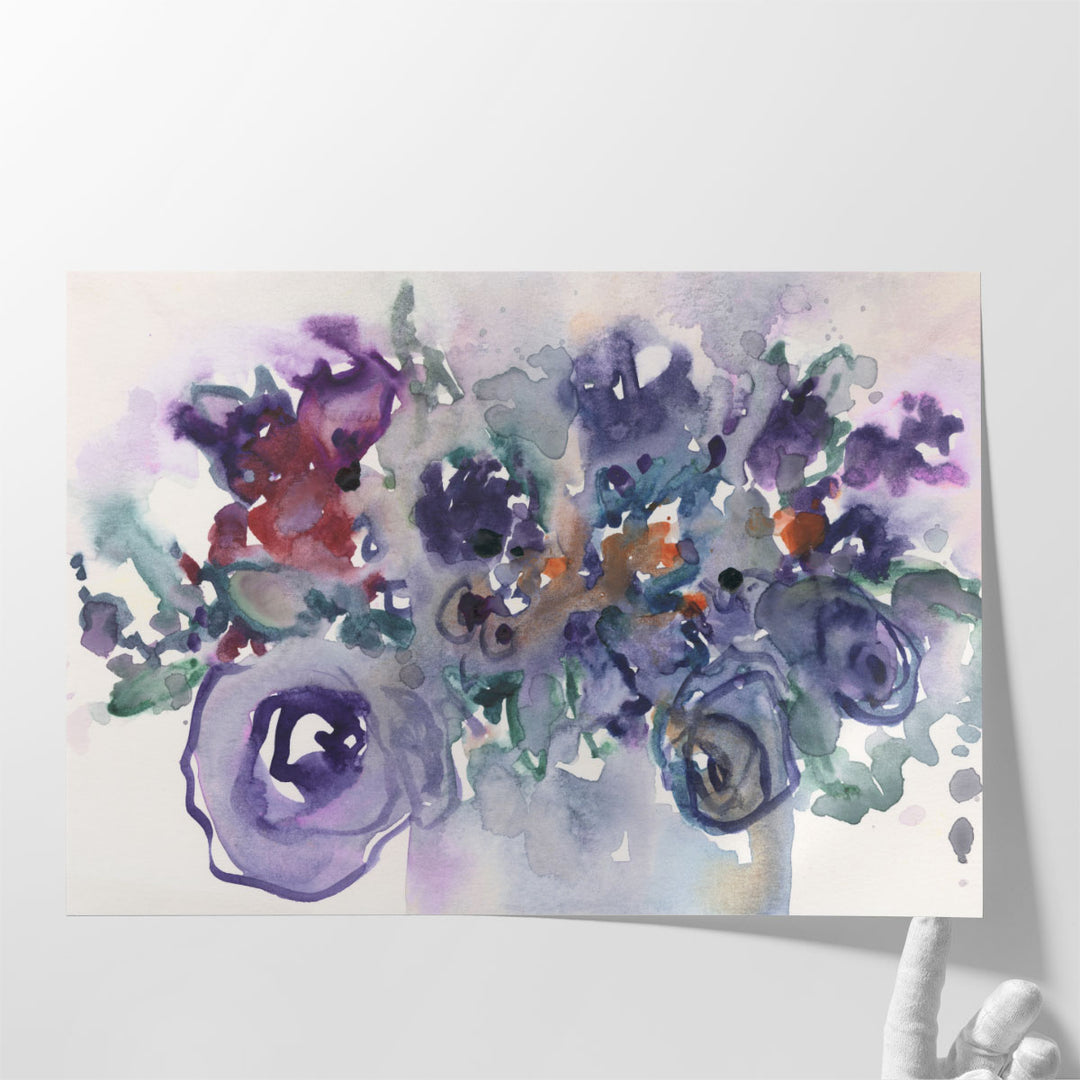 bedroom wall decor – floral abstract canvas