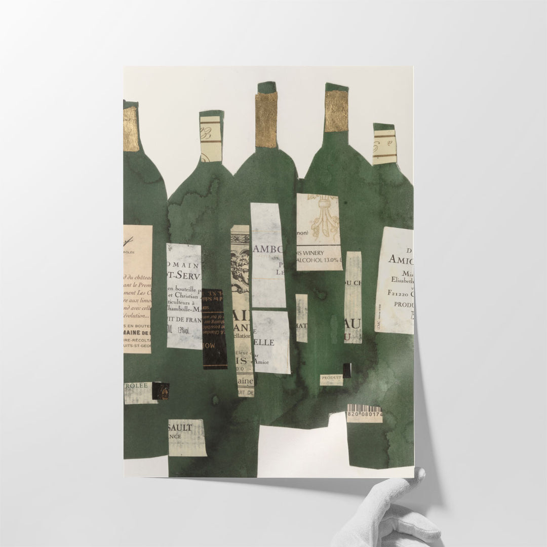 still life prints – vintage label montage