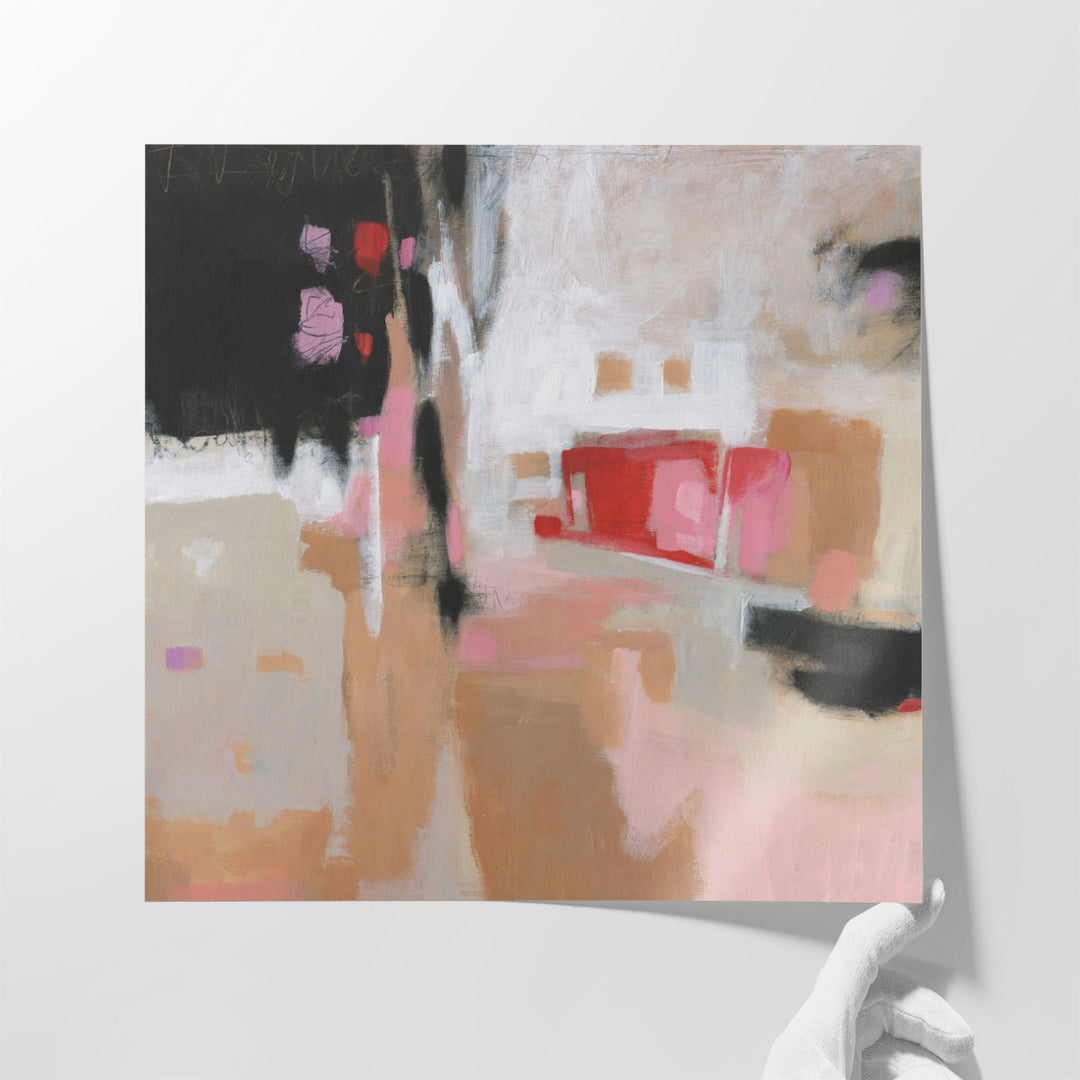 Contemporary painting for living room space