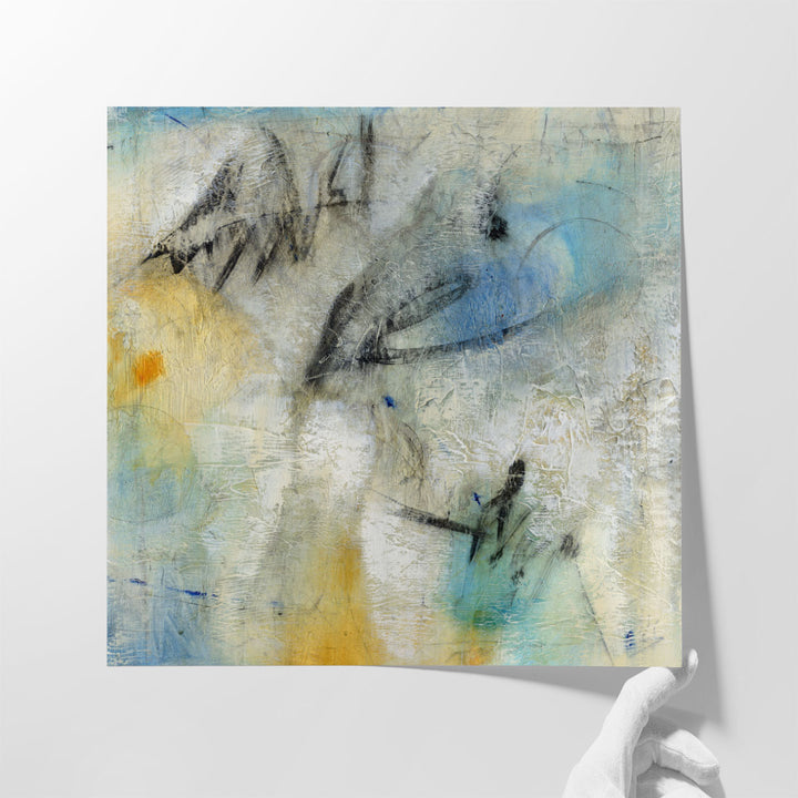 Oversized painting for hallway accent wall